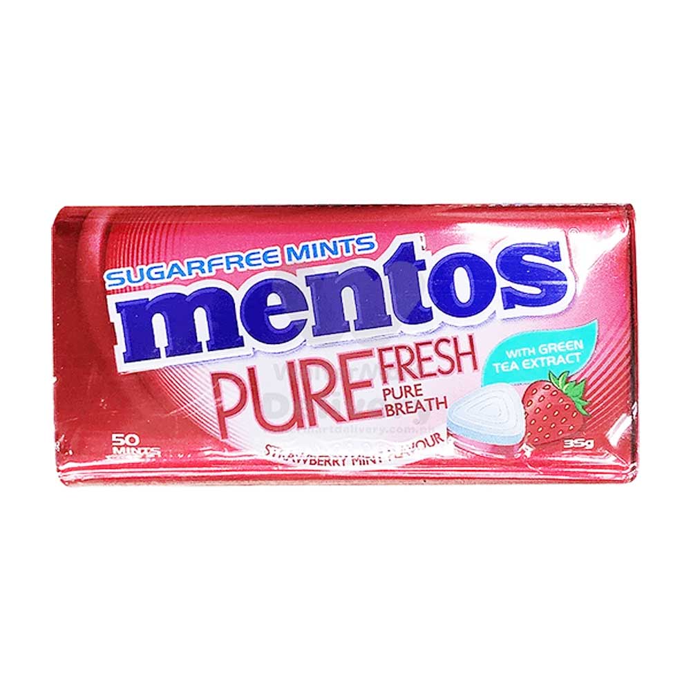 Mentos Pure Fresh Strawberry Mint 50 Mints