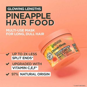 Garnier Ultimate Blends Glowing Lengths Pineapple & Amla Hair Food 3-in-1 Mask - Image 2