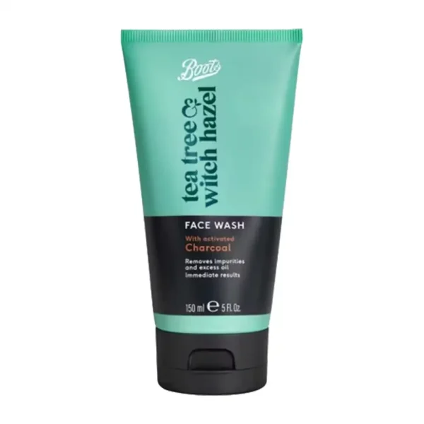 Boots Tea Tree & Witch Hazel Charcoal Face Wash