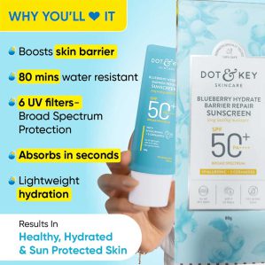 Dot & Key Blueberry Hydrate Barrier Repair Sunscreen SPF 50+ PA++++ 80g - Image 4