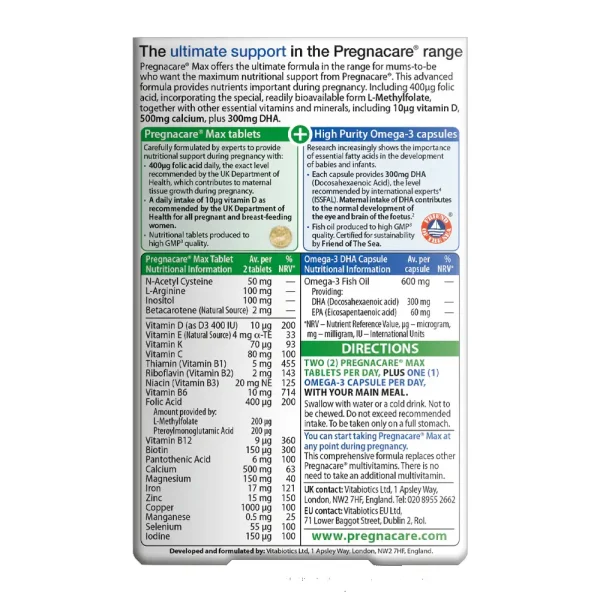 Vitabiotics Pregnacare Max