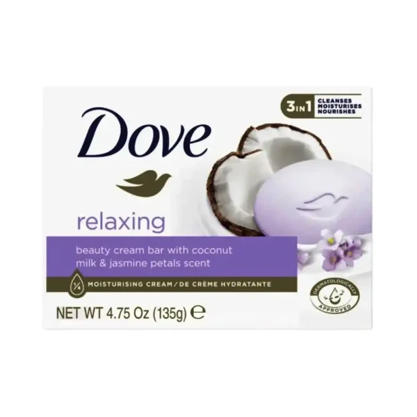 Dove Relaxing Beauty Cream Bar with Coconut Milk & Jasmine Dove Relaxing Beauty Cream Bar with Coconut Milk & Jasmine