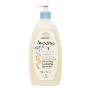 Aveeno Baby Daily Moisture Wash & Shampoo 532ml