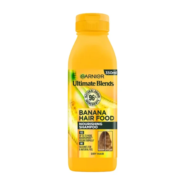 Garnier Ultimate Blends Banana & Coconut Hair Food Shampoo 350ml Garnier Ultimate Blends Banana & Coconut Hair Food Shampoo 350ml
