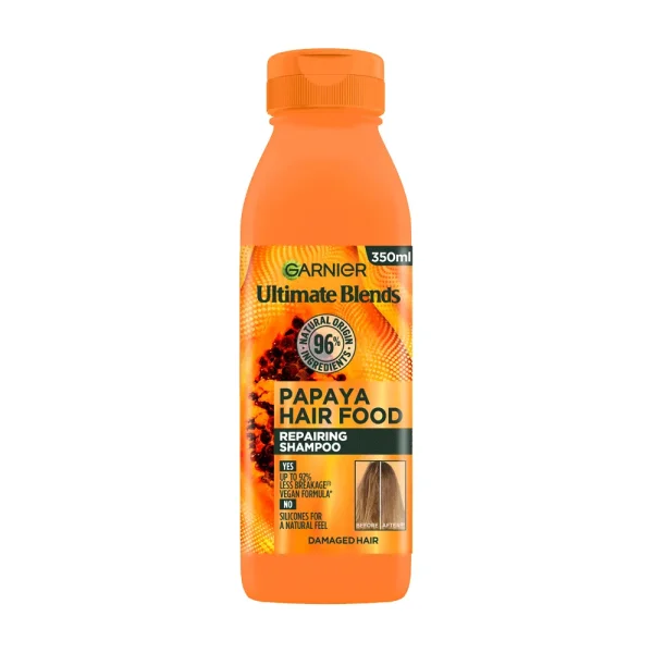 Garnier Ultimate Blends Papaya Hair Food Repairing Shampoo 350ml