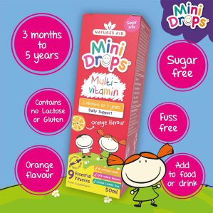 Natures Aid Mini Drops Multivitamin 50ml - Image 2