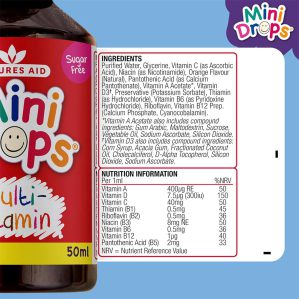 Natures Aid Mini Drops Multivitamin 50ml - Image 3