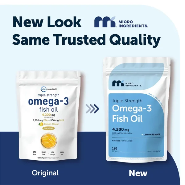 Micro Ingredients Triple Strength Omega 3 Fish Oil