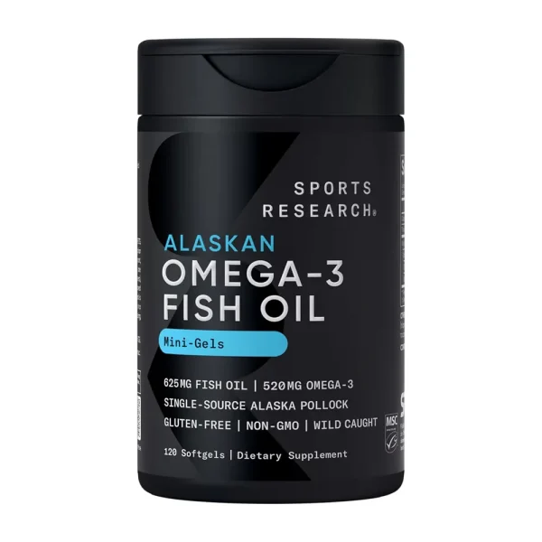 Sports Research Omega-3 Fish Oil 120 Mini Gels