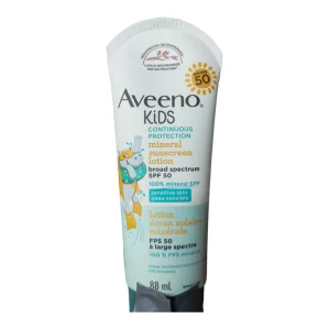 Aveeno Kids Continuous Protection Mineral Sunscreen Lotion SPF50
