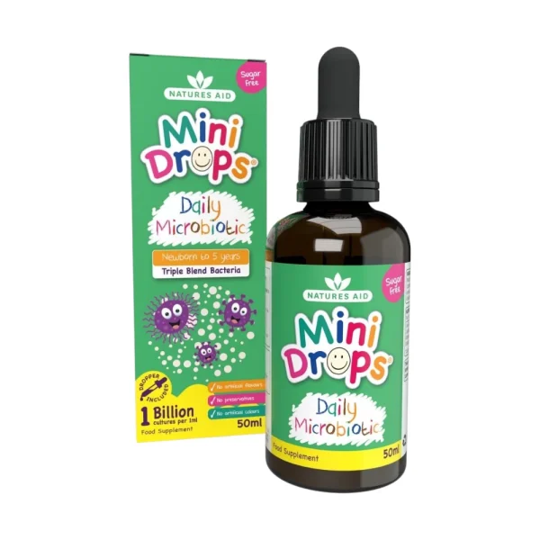 Natures Aid Mini Drops Daily Microbiotic 50ml Natures Aid Mini Drops Daily Microbiotic