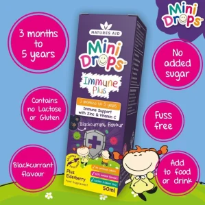 Natures Aid Mini Drops Immune Plus 50ml - Image 2