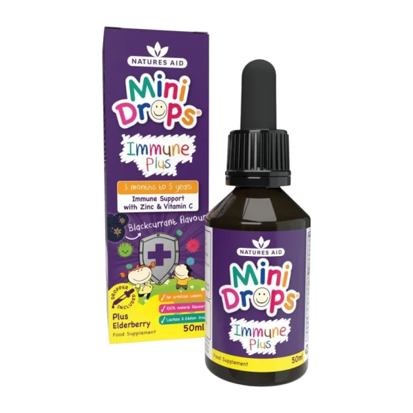 Natures Aid Mini Drops Immune Plus 50ml Natures Aid Mini Drops Immune Plus