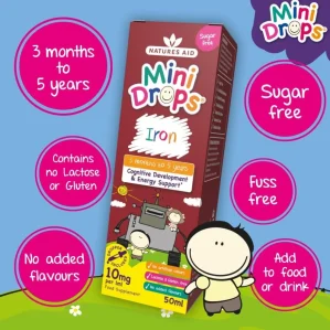Natures Aid Mini Drops Iron 50ml