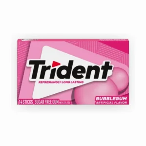Trident Bubblegum Sugar Free Chewing Gum
