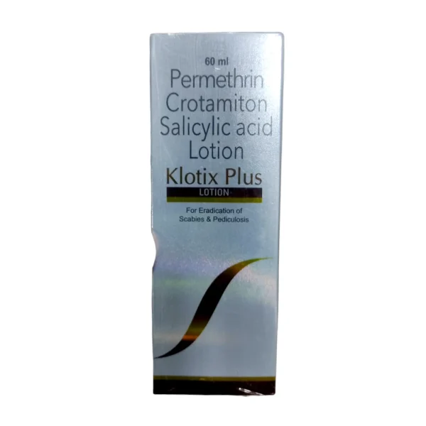Klotix Plus Permethrin Crotamiton Salicylic acid Lotion
